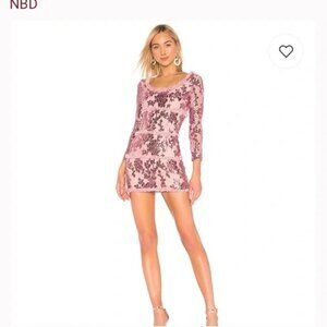Pink Sequin Dress by NBD